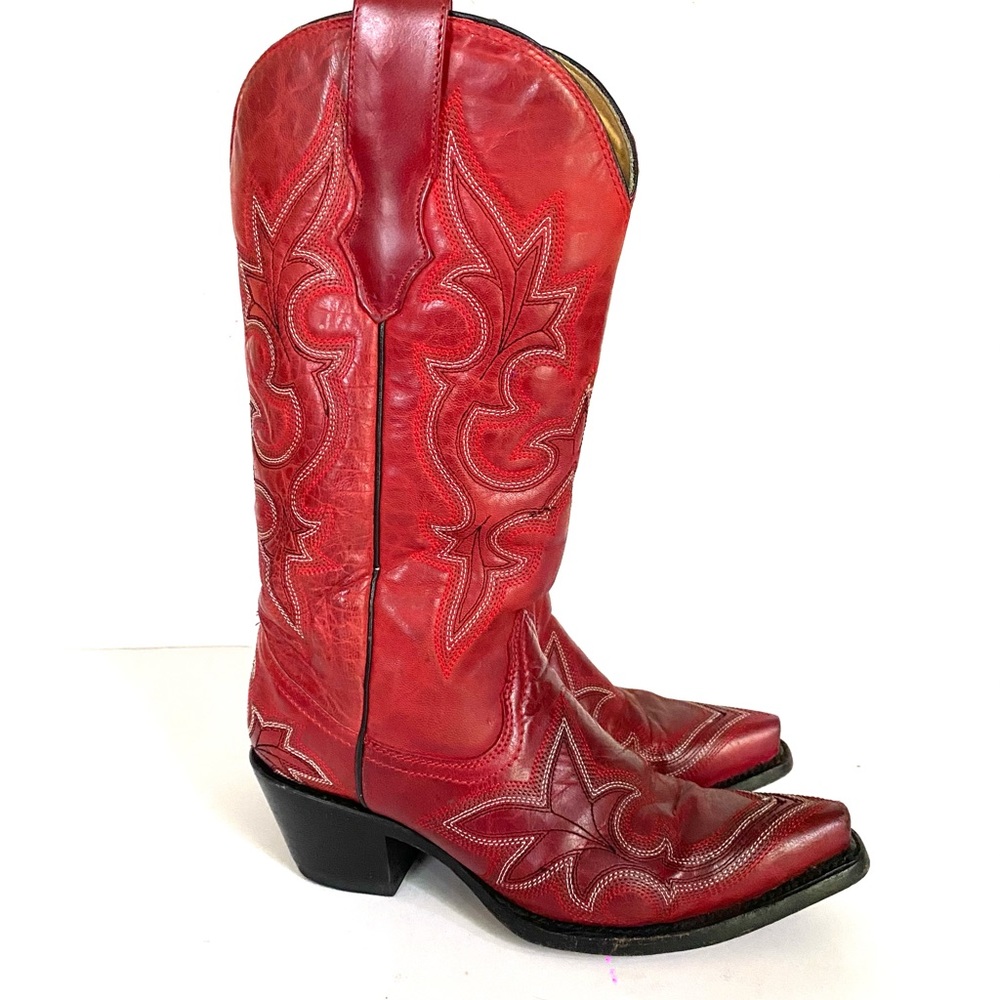 CORRAL Red Western Boots